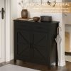 Kitchen Storage Cabinet, Modern Farmhouse Buffet Cabinet with Storage, Coffee Bar with 2 Drawers and 2 Doors, Floor Sideboard Buffet for Living Room