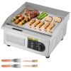 Commercial Electric Griddle, 13.98 x 11.81 inch, 1750W, 122-570°F Adjustable Temp Control