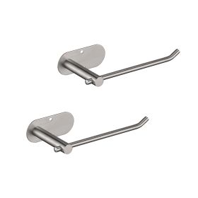 2 Pack Paper Towel Holder - Self-Adhesive or Drilling, stainless steel wall-mounted paper towel holder for kitchen, bathroom