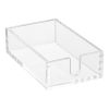 Acrylic Napkin Holder, 9.1 x 5.5 x 2.6 inch, Clear Bathroom Guest Towel Storage Tray with U-Shaped Opening