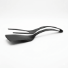 2-in-1 Silicone Spatula Tongs Cooking Tool - Non-Stick Heat Resistant Flipping Tongs for Eggs, Pancakes, Omelets, Steak