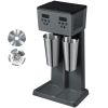Milkshake Maker, 375W x 2 Electric Milkshake Machine, Commercial Double Heads Drink Mixer Blender, LED Intelligent Microswitch