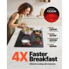 Built in Electric Stove Top, 30.3 x 20.5 inch 4 Burners, 240V Glass Radiant Cooktop with Sensor Touch Control, Timer & Child Lock Included