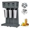 Milkshake Maker, 375W x 3 Electric Milkshake Machine, Commercial Triple Heads Drink Mixer Blender, LED Intelligent Microswitch