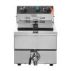 Commercial Deep Fryer, 1500W Electric Countertop Fryer with Basket, 11.6Qt / 11L Stainless Steel Single Oil Fryer with Time & Temp Control