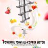 Ice Cream Blender, 750W High-Speed Ice Cream Maker Mixer Stir Machine 1740RPM, 304 Stainless Steel Ice Cream Shaker