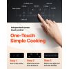 Built in Electric Stove Top, 30.3 x 20.5 inch 4 Burners, 240V Glass Radiant Cooktop with Sensor Touch Control, Timer & Child Lock Included