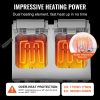 Commercial Deep Fryer, Dual Tank 3500W Electric Countertop Fryer, 2 x 9Qt / 8.5L Double Oil Fryer with 2 Baskets, 1mm Thickened Stainless Steel