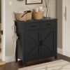 Kitchen Storage Cabinet, Modern Farmhouse Buffet Cabinet with Storage, Coffee Bar with 2 Drawers and 2 Doors, Floor Sideboard Buffet for Living Room