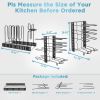 Pots and Pans Organizer for Cabinet 16.61 Height, 8 Tier Pot Organizers Rack with 3 DIY Methods