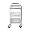 Kitchen Utility Cart, 3 Tiers, Wire Rolling Cart with 450LBS Capacity, Steel Service Cart on Wheels