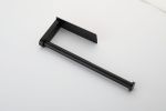 2 Pack Paper Towel Holder Wall Mount, Black Paper Towel Holder Under Cabinet, Self Adhesive Paper Towel Holders