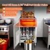 120,000 BTU 4 Burner Commercial Gas Fryer 40-50 lb Natural Gas