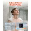 Digital Smart Instant Hot Water Recirculating Pump Kit, with Built-in Thermostat, Timer, Digital Screen
