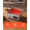 Commercial Electric Griddle, 13.98 x 11.81 inch, 1750W, 122-570°F Adjustable Temp Control