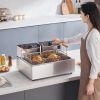 Commercial Deep Fryer, 3000W Electric Turkey Fryer with 3 Removable Baskets, Large Capacity 18Qt / 17L Stainless Steel Countertop Single Oil Fryer