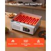 Commercial Electric Griddle, 17.72 x 11.81 inch, 1750W, 122-570°F Adjustable Temp Control, Stainless Steel Countertop Flat Top Grill with 2 Spatulas