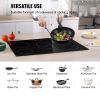 Built in Electric Stove Top, 30.3 x 20.5 inch 5 Burners, 240V Glass Radiant Cooktop with Sensor Touch Control, Timer & Child Lock Included