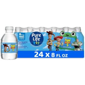 Purified Bottled Water, 24 Count 8 Fl Oz (Option: White)