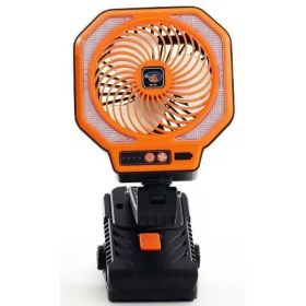 2 In 1 Portable Camping Fan With LED Light Outdoor Tent Desk Fan Type-C Charging Must Provide A Hazardous Materials Shipping Label For Self-picku (Option: 1pack)