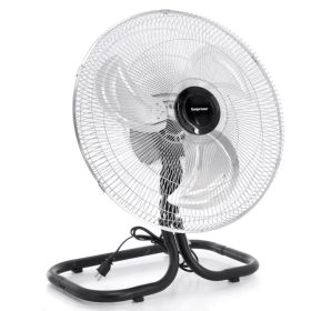 Impress 18-Inch 2-in-1 Chrome Hi-Speed Industrial Oscillating Fan (Option: Silver)