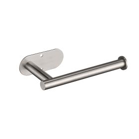 Paper Towel Holder - Self-Adhesive or Drilling, stainless steel wall-mounted paper towel holder for kitchen, bathroom (Color: as Pic)