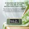 Cyboris T13 White Noise Machine Bluetooth Speaker, Digital Alarm Clock Sleep Timer with LED Display RGB Night Light