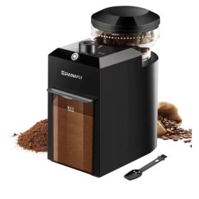 Premium Electric Burr Coffee Grinder With 28 Precise Grind Settings, Automatic Compact Coffee Bean Grinder Mill For Espresso, French Press (Option: Black)
